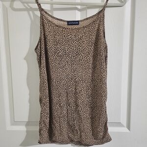 Ann Taylor Tan Leopard Print Women's Top